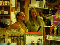 Mel and Kim at the Lake Alpine Lodge Store